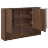vidaXL Armoire Miroir Ch&ecirc;ne brun 80 x 17 x 55 cm Bois d'ing&eacute;nierie