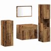 vidaXL Ensemble de mobilier de salle de bain 4 pcs Bois Ancien