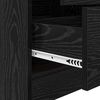 vidaXL Bureau avec tiroir 2 pcs Ch&ecirc;ne noir