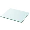 vidaXL Panneaux d'&eacute;tag&egrave;re 2 pcs Verre Transparent 30 x 20 cm