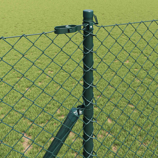 vidaXL Poteau de cl&ocirc;ture. Vert 10 x 1,4 m (maille 40 x 40 mm)