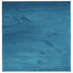 vidaXL Tapis OVIEDO &agrave; poils courts turquoise 120x120 cm