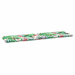 vidaXL Coussin de banc Floral Multicolore 150 x 50 x 3 cm Tissu Oxford