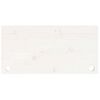 vidaXL Dessus de bureau blanc 80x40x2,5 cm bois massif de pin