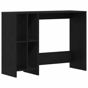 vidaXL Bureau Ch&ecirc;ne noir Bois d'ing&eacute;nierie 102,5 x 35 x 75 cm