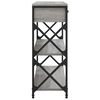 vidaXL Table console sonoma gris 75x28x75 cm bois d'ingénierie