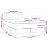 vidaXL Sommier &agrave; lattes de lit avec matelas Bleu 120x200 cm Tissu