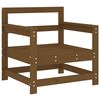 vidaXL Chaises de jardin avec coussins lot de 2 marron miel