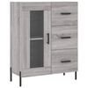 vidaXL Buffet haut Sonoma gris 69,5x34x180 cm Bois d'ing&eacute;nierie
