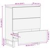 vidaXL Buffet de Rangement Marron 60 x 33 x 75 cm