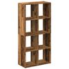 vidaXL &Eacute;tag&egrave;re s&eacute;paratrice de pi&egrave;ce vieux bois 69,5x29x137,5 cm