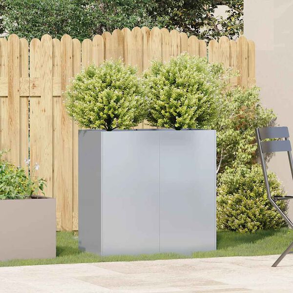 vidaXL Jardini&egrave;re 80x40x80 cm acier galvanis&eacute;