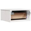 vidaXL Table de chevet avec tiroir 2 pcs Blanc 37 x 35 x 18,5 cm
