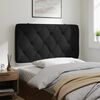 vidaXL Coussin de t&ecirc;te de lit noir 100 cm velours