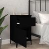 vidaXL Tables de chevet 2 pcs noir 40x35x70 cm