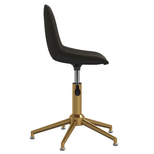 vidaXL Chaise pivotante de bureau Gris fonc&eacute; Velours