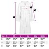 vidaXL Peignoir KINN Blanc S Coton