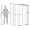 vidaXL Cabanons de jardin Anthracite 153,5 x 86 x 200 cm M&eacute;tал