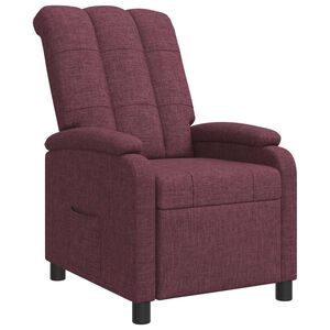 vidaXL Fauteuil inclinable Pourpre Tissu