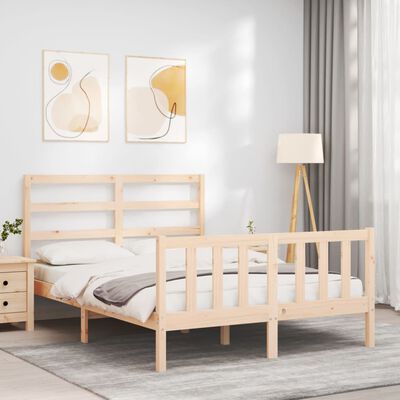 vidaXL Cadre de lit sans matelas bois de pin massif