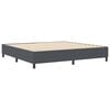 vidaXL Cadre de lit plateforme Gris fonc&eacute; 200 x 200 cm