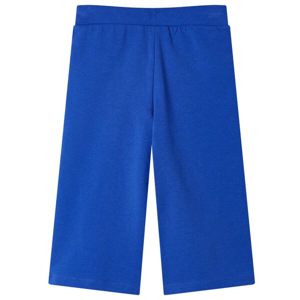 Pantalon à jambes larges pour enfants bleu cobalt 128