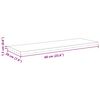 vidaXL &Eacute;tag&egrave;re &agrave; livres 4 pcs Noir 60 x 20 x 1,5 cm Bois d'ing&eacute;nierie