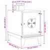 vidaXL R&eacute;chaud de camping 35x50x60 cm acier corten