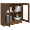 vidaXL Armoire &agrave; vitrine Ch&ecirc;ne marron 82,5x30,5x80cm Bois d'ing&eacute;nierie