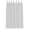 vidaXL Rideaux occultants avec anneaux 2 pcs Gris p&acirc;le 175 x 140 cm