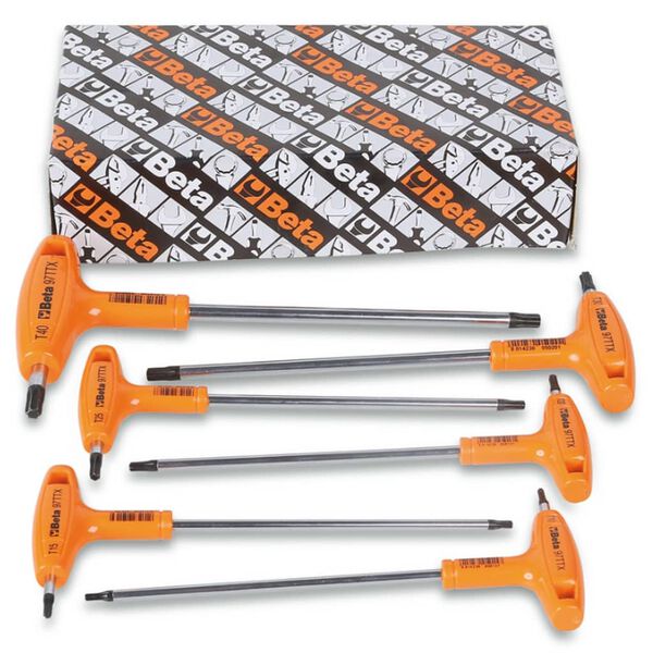 Beta Tools Jeu de cl&eacute;s avec manches 6 pcs 97TTX/S6