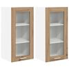 vidaXL Armoire suspendue 2 pcs Ch&ecirc;ne artisanal 40 x 31 x 80 cm