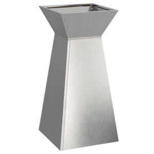 vidaXL Jardini&egrave;re &agrave; pilier Argent&eacute; 35 x 35 x 73 cm Acier inoxydable
