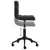 vidaXL Chaises pivotantes &agrave; manger lot de 4 noir velours
