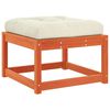 vidaXL Repose-pied de jardin avec coussins bois massif de pin