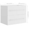 vidaXL Ensemble de meubles salle de bain 2 pcs blanc bois d'ing&eacute;nierie
