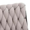 vidaXL Chaise pivotante de bureau gris clair boucl&eacute; comme laine tissu