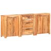 vidaXL Buffet avec 3 tiroirs et 4 portes Bois d'acacia solide