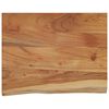 vidaXL &Eacute;tag&egrave;re murale rectangulaire massif acacia bordure assortie