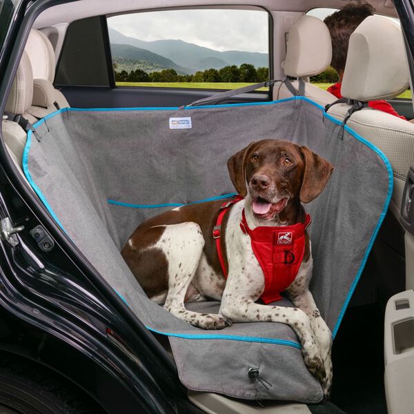 Kurgo Hamac pour chien pour demi-si&egrave;ge arri&egrave;re Heather Gris