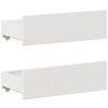 vidaXL Cadre de lit sans matelas avec t&ecirc;te de lit blanc 140x190 cm pin