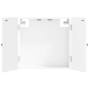 vidaXL Cabinet pour cible EDE Blanc 52,5 x 10,5 x 53,5 cm