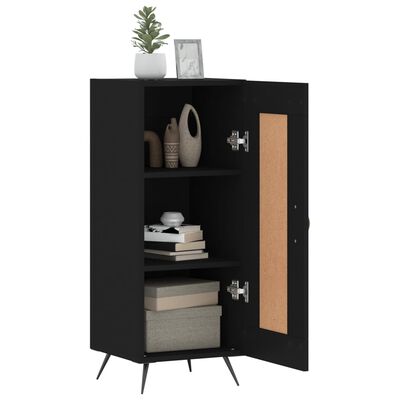 vidaXL Buffet Noir 34,5x34x90 cm Bois d'ingénierie