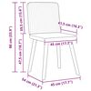 vidaXL Chaises &agrave; manger lot de 2 bleu tissu