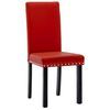 vidaXL Chaises &agrave; manger lot de 4 rouge bordeaux PVC