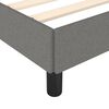 vidaXL Cadre de lit sans matelas gris fonc&eacute; 100x200 cm tissu