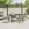 vidaXL Ensemble de salle &agrave; manger pour jardin 5 pcs Gris clair