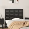 vidaXL T&ecirc;te de lit murale Noir 96x3x63 cm Bois massif de pin