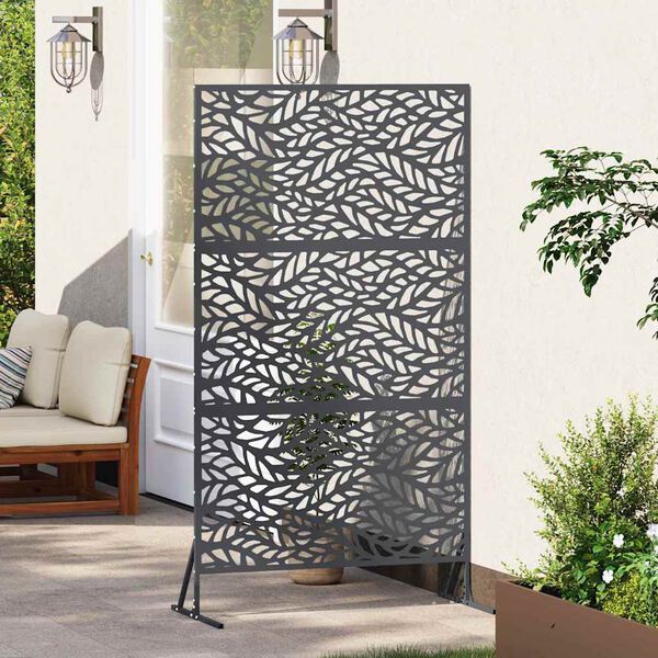 vidaXL Écran de confidentialité Anthracite 100 x 50 x 180 cm Acier