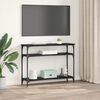 vidaXL Table console Ch&ecirc;ne noir 100 x 29 x 75 cm Bois d'ing&eacute;nierie